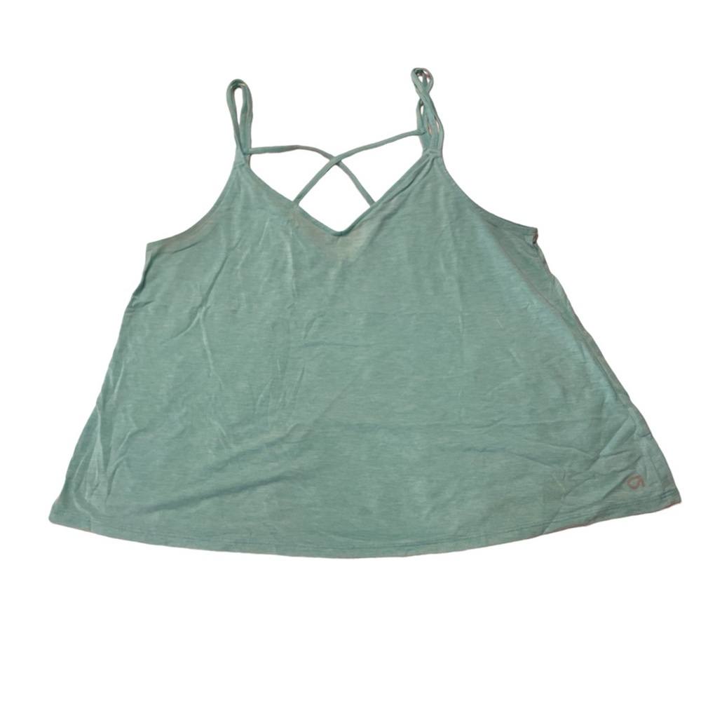 GAP Fit Blue Strappy Oversized Athletic Tank Top